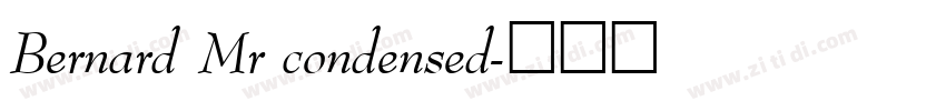 Bernard Mr condensed字体转换